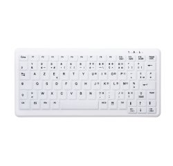 Contour Design Active Key Contour ClassicClean Clavier Médical Housse Amovible Mini Sans Fil Blanc C4110