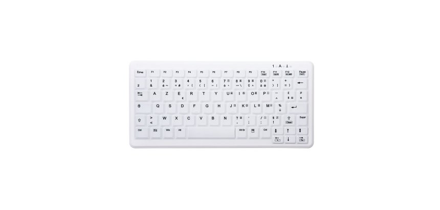 Contour Design Active Key Contour ClassicClean Clavier Médical Housse Amovible Mini Sans Fil Blanc C4110