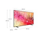 Samsung TV Crystal UHD 4K 43” UE43DU7170UXZT Smart TV Wi-Fi Black 2024, Processore Crystal 4K, 4K Upscaling, Slim Look Design, OTS Lite