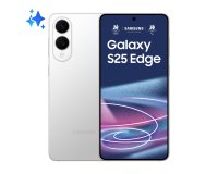 Samsung Galaxy S25 Edge, Smartphone AI, Display 6.7'' QHD+ Dynamic AMOLED 2X, Fotocamera 200MP, RAM 12GB, 256GB, 3.900 mAh, Titanium Silver