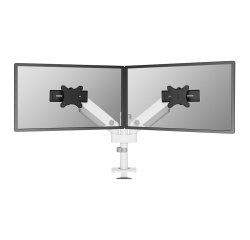Neomounts DS65S-950WH2 Brazo de monitor 24-34" - resorte de gas - Topfix - multi ajustable - Tope-a-180°