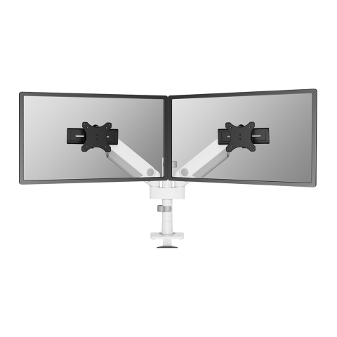 Neomounts DS65S-950WH2 Brazo de monitor 24-34" - resorte de gas - Topfix - multi ajustable - Tope-a-180°