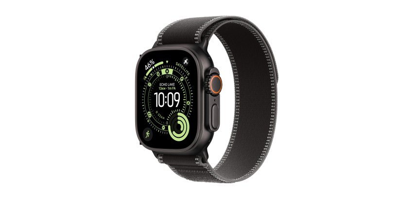 Apple Watch Ultra 3 OLED 49 mm Numérique 422 x 514 pixels Écran tactile 5G Noir Wifi GPS (satellite)