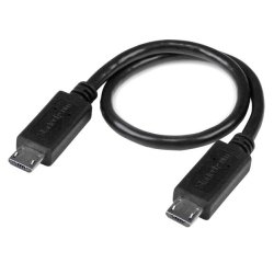 StarTech.com 20 cm USB OTG kabel - Micro USB naar Micro USB - M/M - USB OTG Adapter