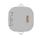 Celly UPTC1USBC30WWH cargador de dispositivo móvil Smartphone, Tableta, Teléfono Blanco USB Interior