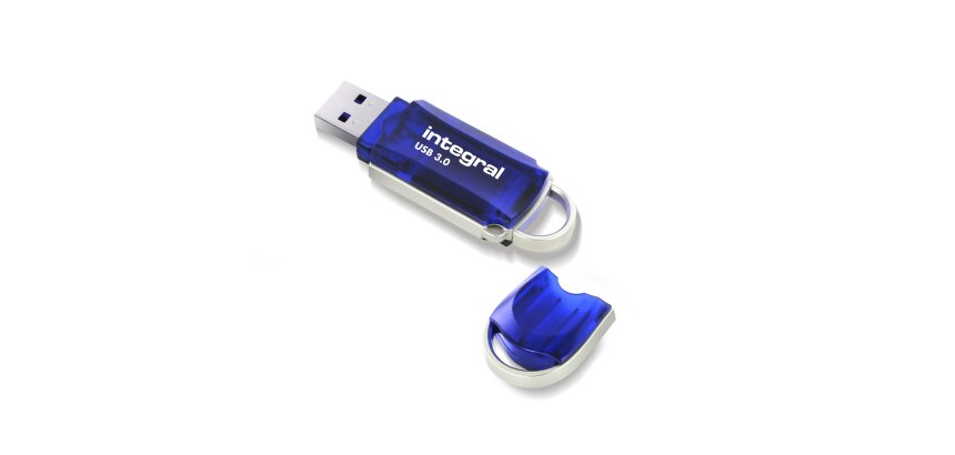 Integral INFD32GBCOU3.0 lecteur USB flash 32 Go USB Type-A 3.2 Gen 1 (3.1 Gen 1) Bleu, Argent