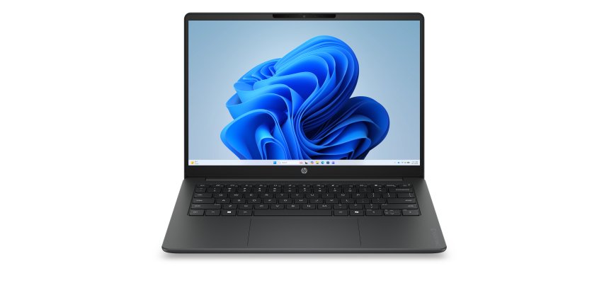 HP E0AS1EA laptop Intel Core 3 Ordinateur portable 35,6 cm (14") 2K 8 Go DDR5-SDRAM 512 Go SSD Wi-Fi 6 (802.11ax) Windows 11 Home AI PC Noir, Gris