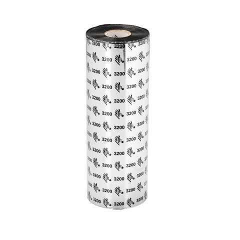 Zebra 3200 Wax/Resin cinta térmica 450 m Negro