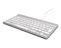 R-Go Tools Teclado ergonómico R-Go Compact Break, teclado compacto con software de pausa, QWERTY (ES), cableado, blanco