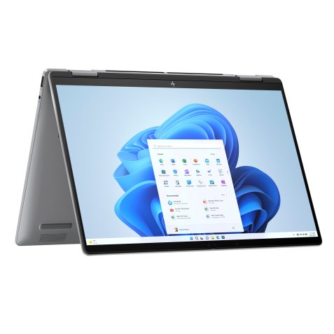 HP ENVY x360 14-fc0007nl Intel Core Ultra 7 155U Ibrido (2 in 1) 35,6 cm (14") Touch screen 3K 32 GB LPDDR5-SDRAM 1 TB SSD Wi-Fi 6E (802.11ax) Windows 11 Home AI PC Grigio