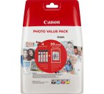Canon CLI-581 C/M/Y/BK Photo Value Pack - 4-pack - black, yellow, cyan, magenta - original - ink tank / paper kit