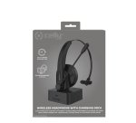 Celly SWHEADSETMONO Auricolare Wireless A Padiglione Ufficio Bluetooth Base di ricarica Nero