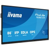 iiyama TE8613A-B1AG Écran d'affichage dynamique Écran plat interactif 2,17 m (85.6") Wifi 450 cd/m² 4K Ultra HD Noir Écran tactile Intégré dans le processeur Android 18/7
