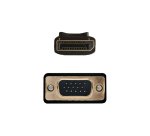 AISENS A125-0365 adaptador de cable de vídeo 2 m DisplayPort VGA D-SUB Negro