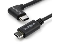StarTech.com Câble de Charge USB-C de 1m, Coudé à Droite, Charge et Synchronisation, 60W (3A) PD, Câble de Charge USB 2.0 pour Ordinateur Portable - Cordon de Charge USB C