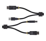 StarTech.com Câble KVM DisplayPort de 1,8m et USB 5Gbps, 4K 60Hz, Câble Combo à Compatibilité Universelle DP 1.2 et USB pour Commutateurs/Switchs KVM