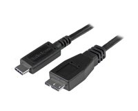 StarTech.com Câble USB-C vers Micro USB-B de 1m, USB 10Gbps, Cordon de Données, 3A, Câble de Transfert de Données USB C vers Micro-B