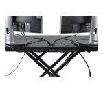 StarTech.com Convertidor Escritorio de Pie y Sentado de Esquina - con Bandeja para Teclado - con Superficie de 89cm x 53cm - Escritorio Ergonómico de Altura Ajustable - para Dos Monitores