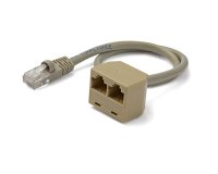 StarTech.com 2-to-1 RJ45 Splitter Cable Adapter - F/M