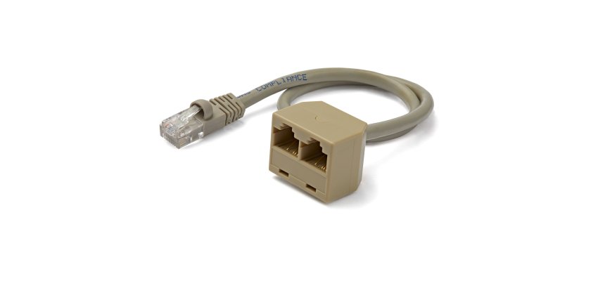 StarTech.com Cavo Adattatore sdoppiatore RJ45 2 a 1 - F/M