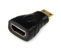 StarTech.com Adaptateur Mini HDMI vers HDMI - Convertisseur HDMI Haute Vitesse 4K - Adaptateur HDMI Haut Débit Ultra HD 4K 30Hz - HDMI 1.4 - Connecteurs Plaqués Or - Noir
