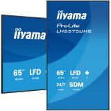 iiyama LH6575UHS-B2AG Écran d'affichage dynamique Écran plat de signalisation numérique 163,8 cm (64.5") LCD Wifi 500 cd/m² 4K Ultra HD Noir Intégré dans le processeur Android 11 24/7