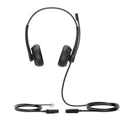 Yealink YHS34 Dual Headset Auriculares Alámbrico Diadema Llamadas/Música Negro