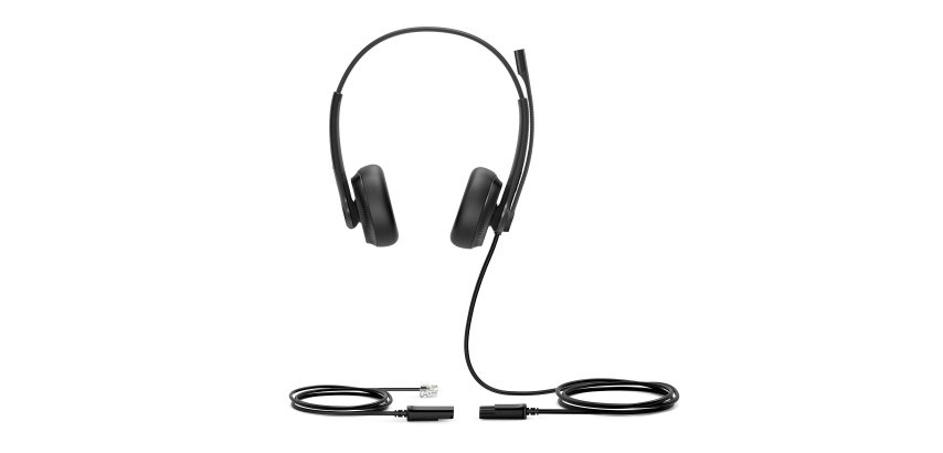 Yealink YHS34 Dual Headset Auriculares Alámbrico Diadema Llamadas/Música Negro