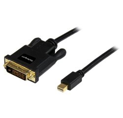 StarTech.com 3m Mini DisplayPort naar DVI Kabel, Mini DP naar DVI Adapter Kabel, 1080p Video, Passieve mDP naar DVI-D Single Link, mDP of Thunderbolt 1/2 Mac/PC naar DVI Monitor