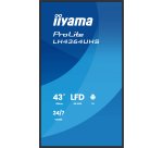 iiyama LH4364UHS-B1AG Écran d'affichage dynamique Écran plat de signalisation numérique 109,2 cm (43") LED Wifi 500 cd/m² 4K Ultra HD Noir Intégré dans le processeur Android 24/7