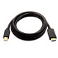 V7 Mini DisplayPort macho a HDMI macho, 2 metros, unidireccional desde DisplayPort color negro, máxima resolución de vídeo de 1080p