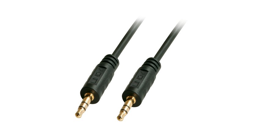 Lindy 35642 cable de audio 2 m 3,5mm Negro