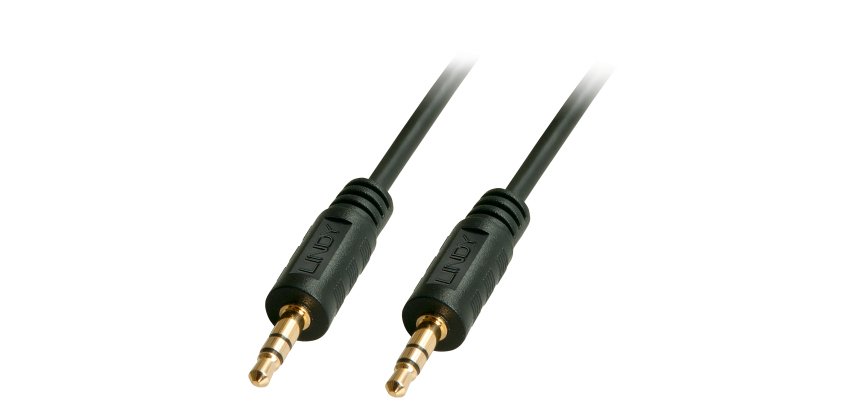 Lindy Câble audio Premium 2 x jack mâle 3,5mm, 1m