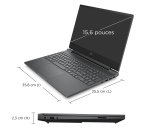 HP Victus Gaming 15-fb3038nf Copilot+ PC AMD Ryzen™ 7 7445H Ordinateur portable 39,6 cm (15.6") Full HD 16 Go DDR5-SDRAM 512 Go SSD NVIDIA GeForce RTX 3050 Wi-Fi 6 (802.11ax) Windows 11 Home Noir