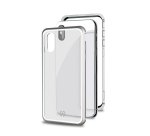 Celly Attraction - iPhone Xs/X custodia per cellulare 14,7 cm (5.8") Cover Argento, Trasparente