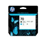 HP Cabezal de impresión 70 negro mate y cian