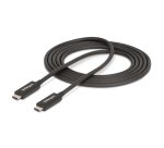 StarTech.com 6.6ft (2m) Active Thunderbolt 4 Cable, 40Gbps, 100W Power Delivery, 4K/8K Video, Intel-Certified Thunderbolt Cable - Compatible w/ USB4/Thunderbolt 4/ USB 3.2/ USB Type-C/DisplayPort/Thunderbolt 3