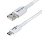 StarTech.com Câble de Charge USB-A vers USB-C de 3m, Charge et Synchronisation, 3A, USB 2.0, Gaine TPE - Cordon de Charge USB Blanc