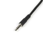 StarTech.com Adaptateur pour Casque avec Prises Séparées pour Écouteurs et Microphone - 3,5mm 1x 4 Broches vers 1x 3 Broches et 1x 2 Broches - M/F