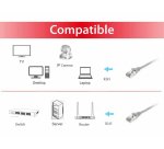 Equip Cat.6 S/FTP Patch Cable, 0.15m, Grey