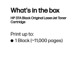 HP 37A Black Original LaserJet Toner Cartridge