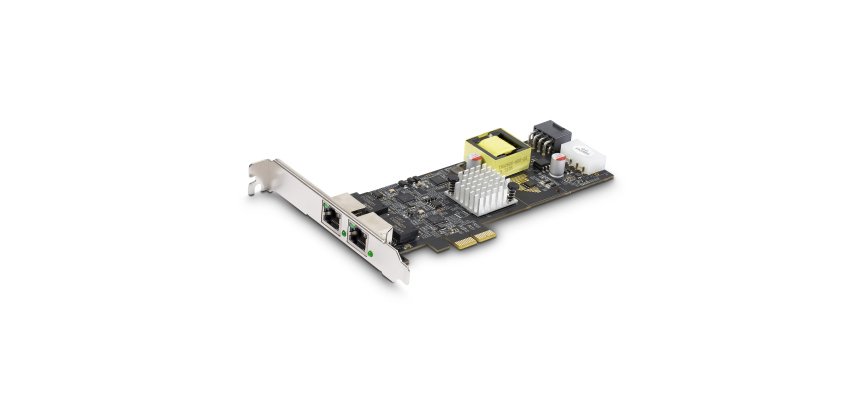 StarTech.com Carte Réseau PCIe à 1 Port 2,5 Gbps NBASE-T, Intel® I225-V, Carte Réseau pour Ordinateur à Port Unique, Carte Réseau Ethernet MultiGigabit, Carte LAN Serveur PCI Express