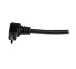 Cable Adaptador 1m USB A Macho a Micro USB B Macho Acodado en Ángulo hacia Arriba para Teléfono Móvil
