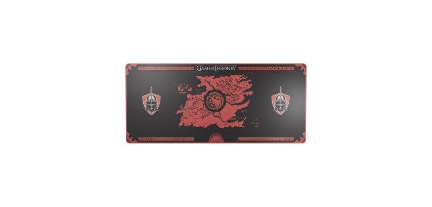 Lexip HBO Game of Thrones - Targaryen Edition Tapis de souris de jeu Noir, Rouge