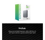 Seagate Expansion disque dur externe 2 To 2.5" USB Type-C Noir