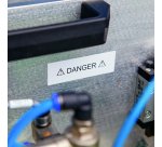 DYMO Rhino Industrial Flexible Nylon Labels | 19 mm x 3.5 m | Black Print on White | Self-Adhesive | for Rhino & LabelManager Label Makers