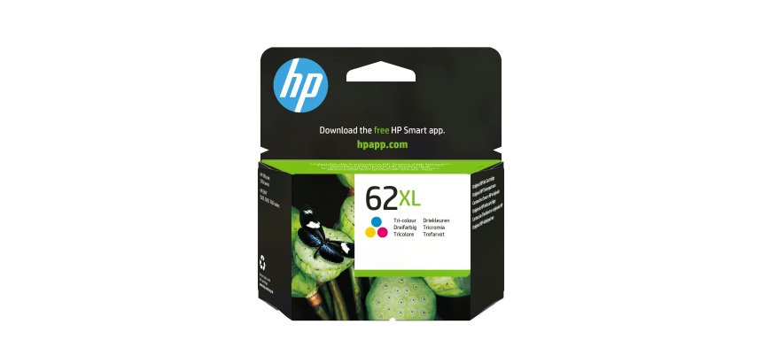 HP 62XL cartouche d'encre trois couleurs grande capacité authentique