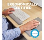 Fellowes Keyboard Wrist Rest Breyta Keyboard Wrist Support with Antibacterial Protection Ergonomic Wrist Support Grey