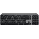 Logitech MX Keys S for Mac clavier Bureau RF sans fil + Bluetooth AZERTY Français Aluminium, Noir