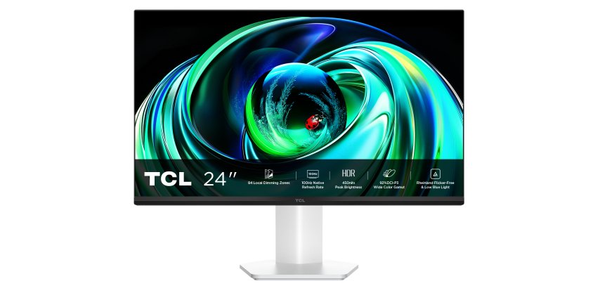 TCL 24G54 computer monitor 60.5 cm (23.8") 1920 x 1080 pixels Full HD QLED White